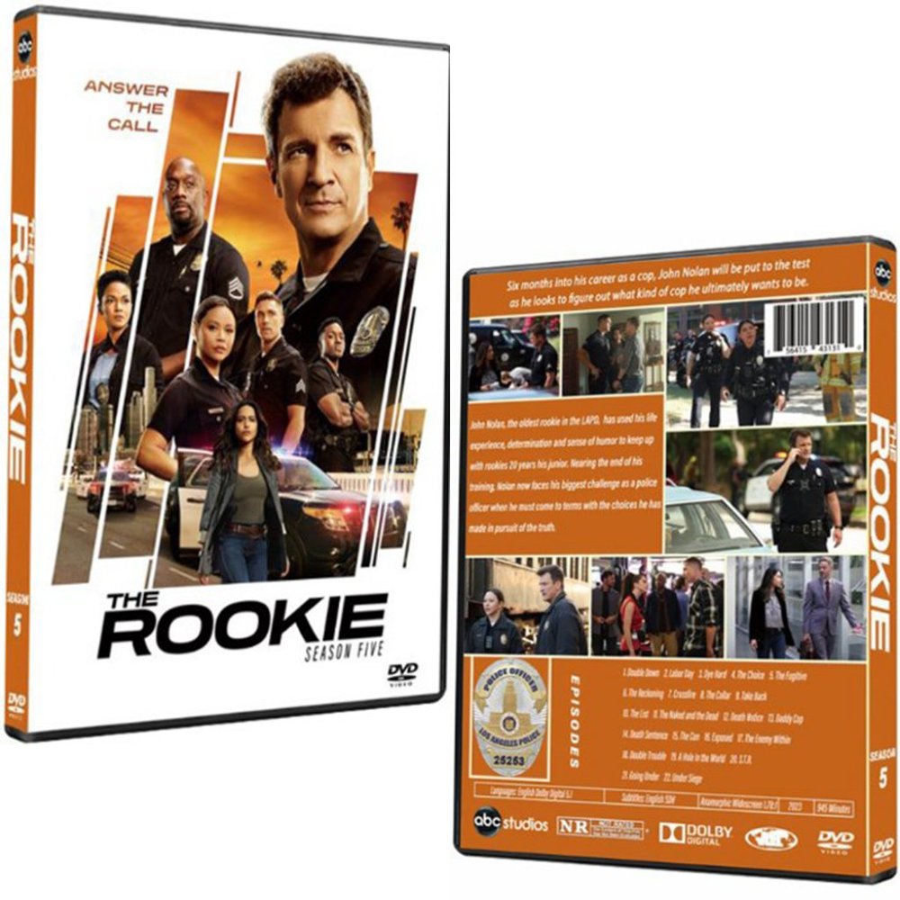 The Rookie: Season 5 DVD Region 1 for US 4 discs Sealed New Ship Now